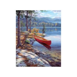 Kit peinture par numéros ""bateau"", 23 x 30,5 cm