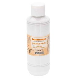 buttinette peinture fluide, blanc, 250 ml