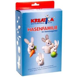Kit créatif ""famille de lapins au potager