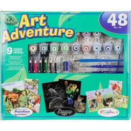 Kit créatif Peinture par numéros et images à gratter