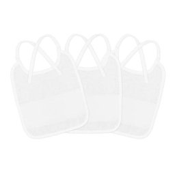 buttinette Bavoirs à broder, blanc, set de 3 pièces