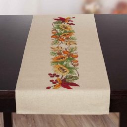 Chemin de table à broder ""tournesols