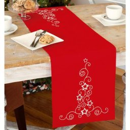 Chemin de table à broder ""étoiles