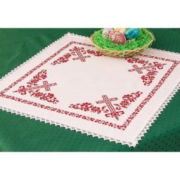 Nappe à broder ""croix