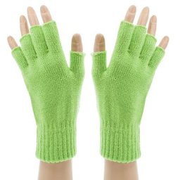 Mitaines en maille, vert clair