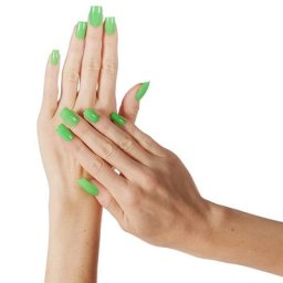 Faux ongles ""vert fluo