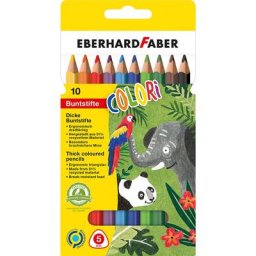 Crayons de couleur épais, multicolore, 10 crayons