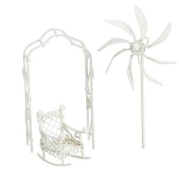 Set pour jardin miniature XS ""Relax"" en métal, 3 pièces