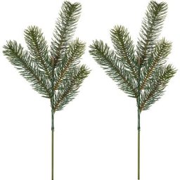 Branches de sapin artificiel, vert, 38 cm, 2 pièces