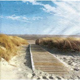 Serviettes en papier ""plage"", 33 x 33 cm, 20 pièces