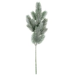 Branche de sapin artificielle enneigée, blanc/vert, 48 cm