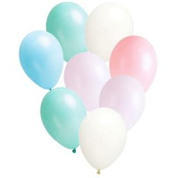 Ballons ""pastel"", multicolore, Ø 25 cm, 8 pièces