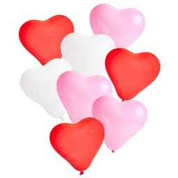 Ballons ""cœurs"", Ø 25 cm, 8 pcs