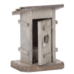 Cabane de toilettes en bois, 7 x 4,8 x 9,5 cm