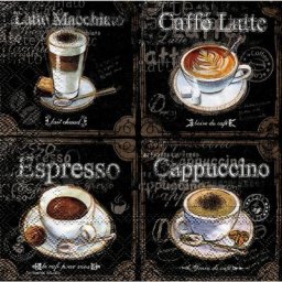 Serviettes en papier ""Café