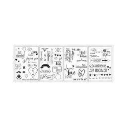Motifs à transférer « amour » + papier carbone