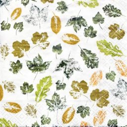 Serviettes en papier ""feuilles"", 33 x 33 cm, 20 pièces