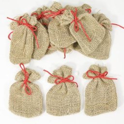 Mini sachets de jute, 9 x 12 cm