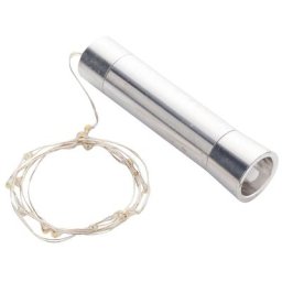 Guirlande lumineuse micro-LED ""bouchons"" avec compartiment à piles, 15 ampoules LED