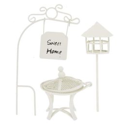 Set pour jardin miniature XS ""Garden"" en métal, 3 pièces