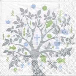 Serviettes en papier ""arbre communion"", 33 x 33 cm, 20 pièces