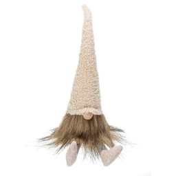 Lutin en tissu, crème, 27 cm