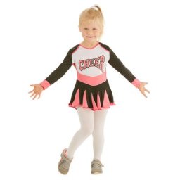 Robe de pom-pom girl pour enfants, rose vif
