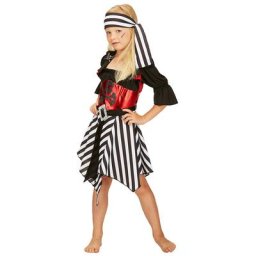 Déguisement Robe de pirate pour enfants, noir/rouge