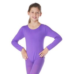 Body manches longues pour enfants, violet