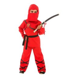 Déguisement de ninja pour enfants, rouge