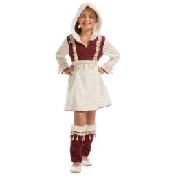 buttinette Déguisement ""esquimau"" pour filles, bordeaux/crème