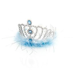 Diadème pour enfants, bleu/argenté