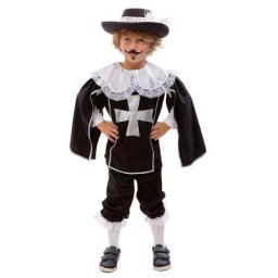 Déguisement de mousquetaire pour enfants, noir