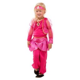 Déguisement ""danseuse orientale Esmeralda"" pour enfants, rose vif