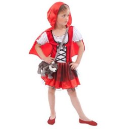 Déguisement ""fille de la forêt"" pour enfants, rouge