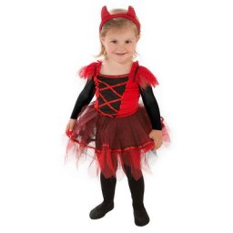 Déguisement ""petit diable"" pour enfants, rouge/noir
