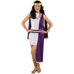 Déguisement ""Romaine"", violet/blanc