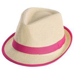Chapeau trilby en paille ""Hawaï