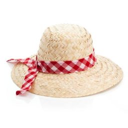 Chapeau de paille rétro avec ruban