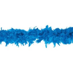 Boa de plumes, bleu, 90g, 1,80 m