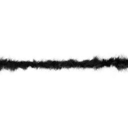 Boa en plumes de marabout, noir, 15 g