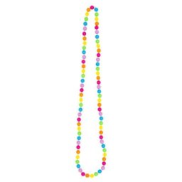 Collier sautoir de perles ""arc-en-ciel