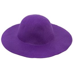 Capeline en feutrine, violet