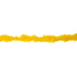 Boa en plumes de marabout, jaune, 15 g