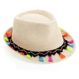 Chapeau trilby ""pompon