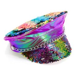 Casquette à paillettes