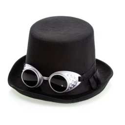 Chapeau haut-de-forme ""lunettes Steampunk