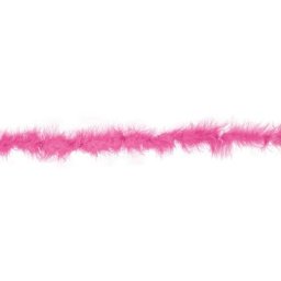 Boa en plumes de marabout, rose, 15 g