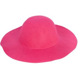 Capeline en feutrine, rose vif
