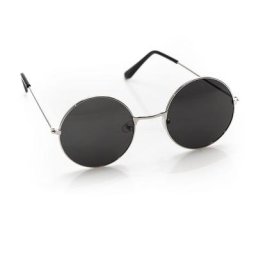 Lunettes rondes, 5 cm Ø, noir